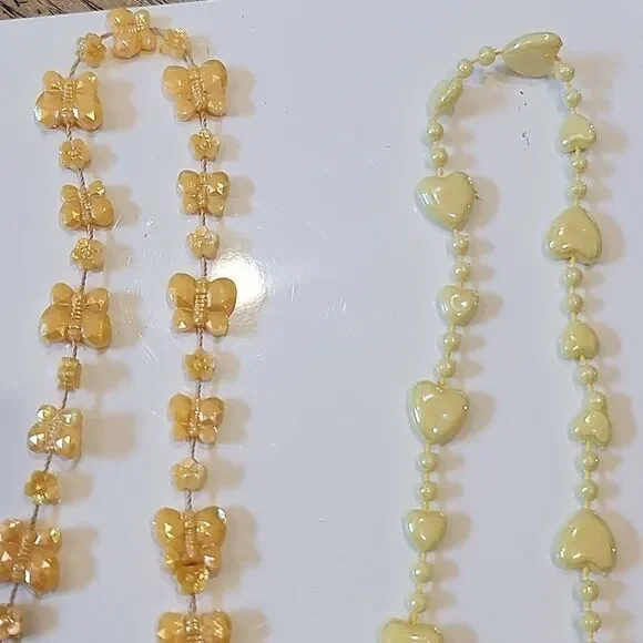 Kids play necklaces orange and yellow - Picture 3 of 7